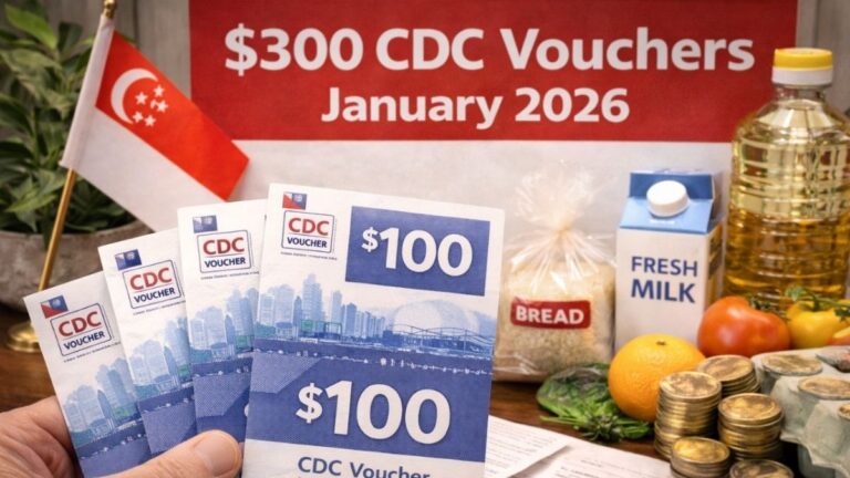CDC vouchers January 2026, $300 CDC vouchers Singapore, Singapore household support, CDC vouchers support scheme, January 2026 CDC vouchers, Singapore community vouchers,