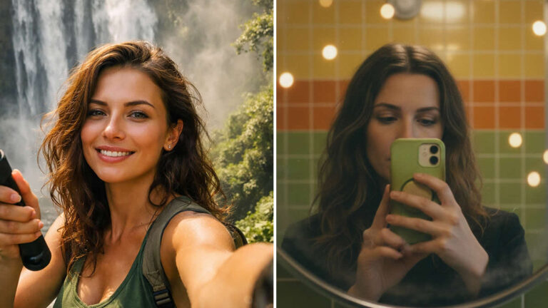 Google Gemini AI prompts, cinematic self portrait AI, AI movie scene portraits, Google Gemini image prompts, AI cinematic photography, AI self portrait prompts,